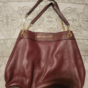 Red Michael Kors purse